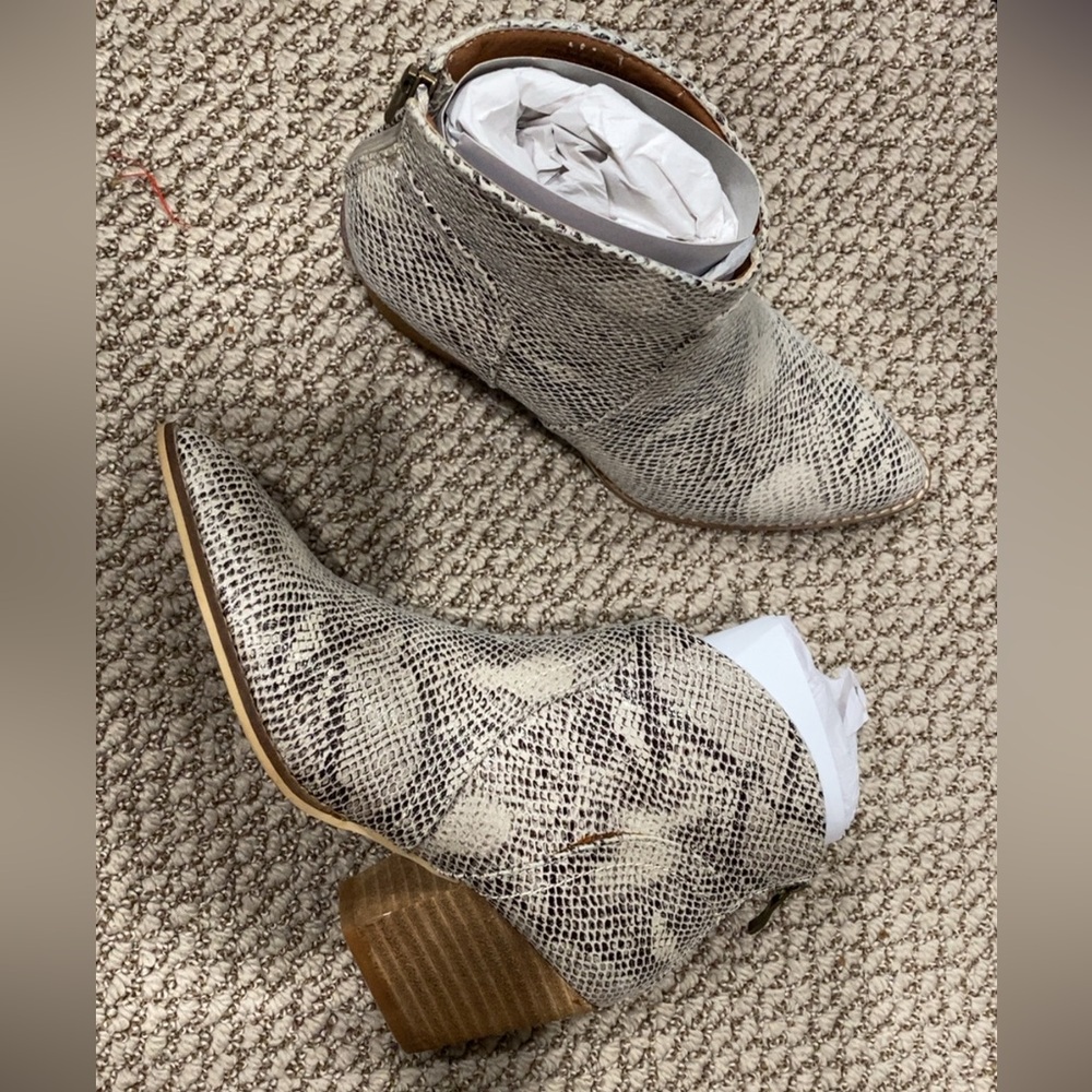 Snakeskin Ankle Boots